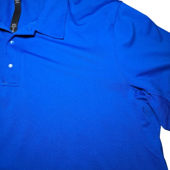 Men's Lululemon Snap Front Performance Short Sleeve Polo - Symphony Blue - Picture 6 of 9